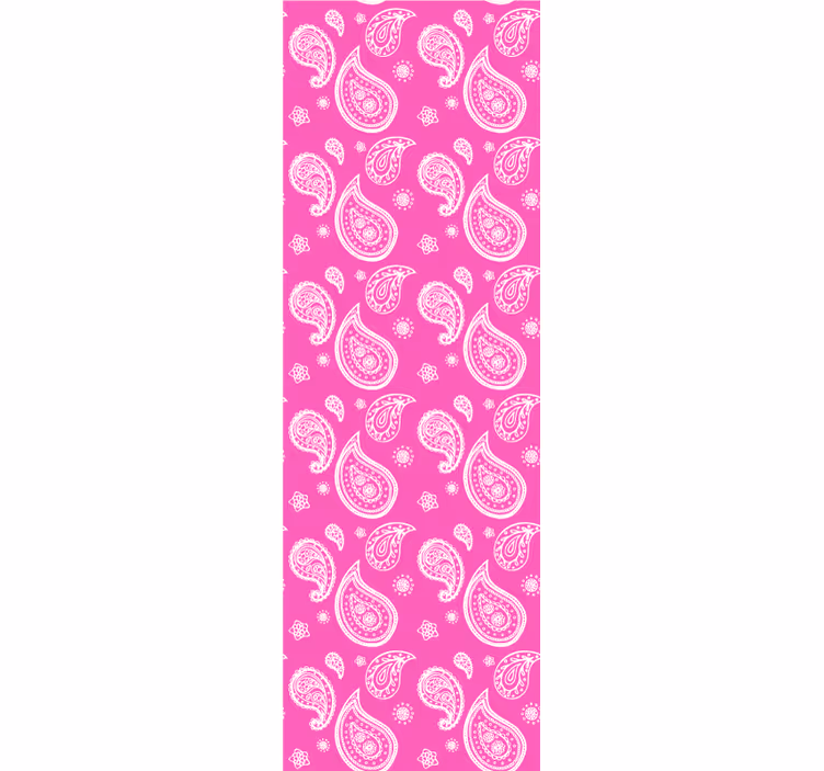Store enrouleur pour chambre ado motif paisley rose intense - TenStickers