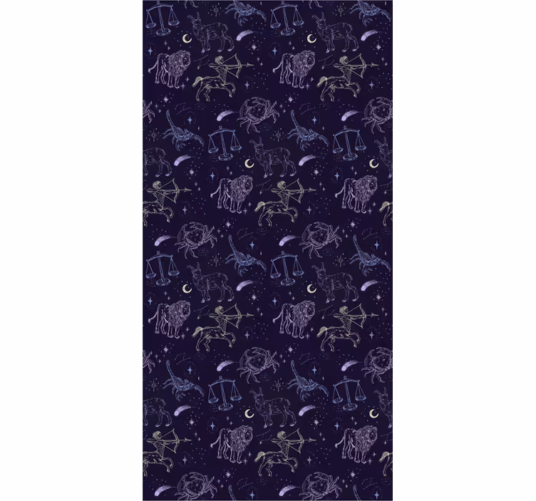 Store enrouleur pour chambre ado motif constellation - TenStickers