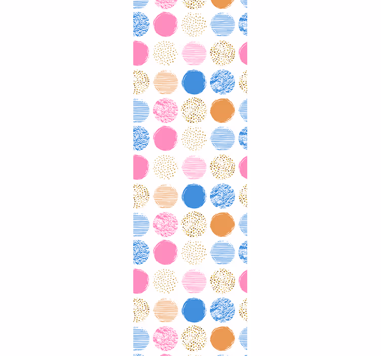 Store enrouleur pour chambre ado motif à pois colorés - TenStickers