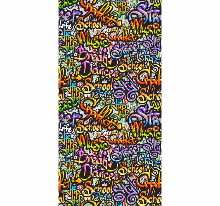 Store enrouleur pour chambre ado texte graffiti - TenStickers