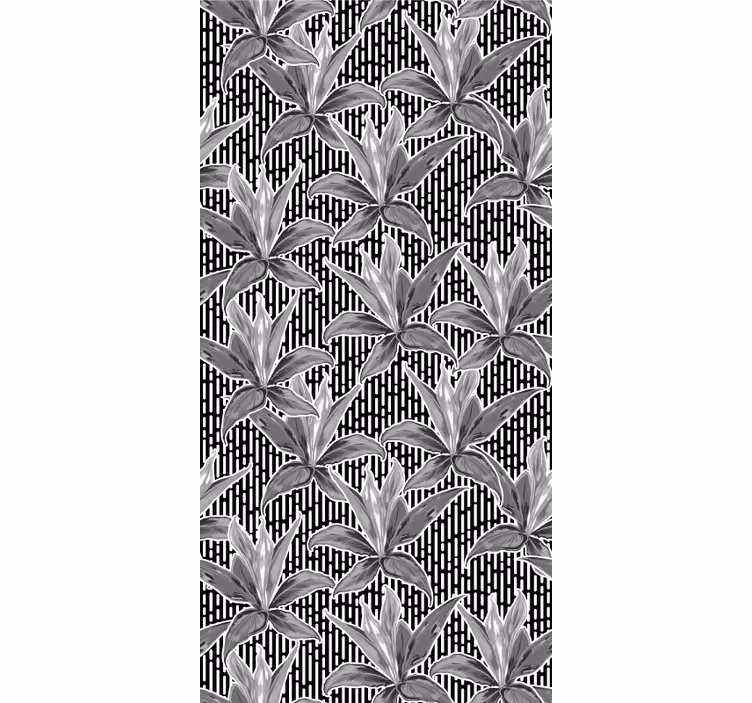 Store enrouleur pour chambre ado motif floral feuilles - TenStickers