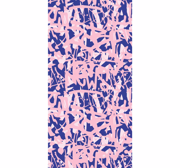 Store enrouleur pour chambre ado motif graffiti rose et violet - TenStickers