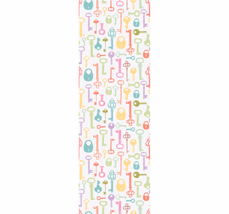 Store enrouleur pour chambre ado clés colorées - TenStickers