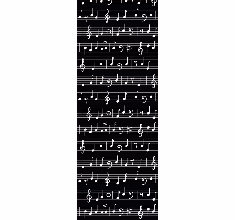 Store enrouleur pour chambre ado musical - TenStickers