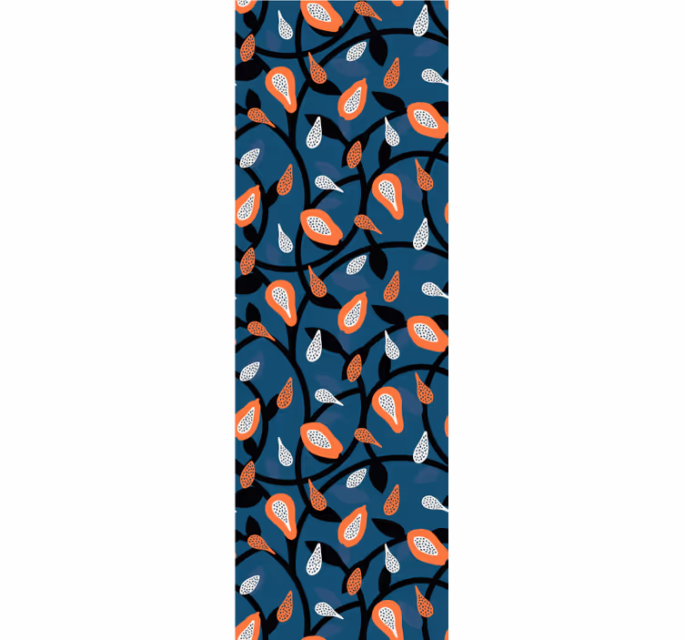 Store enrouleur pour chambre ado papaye et plantes - TenStickers