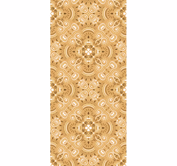Store enrouleur pour chambre ado motif ornemental beige vintage - TenStickers