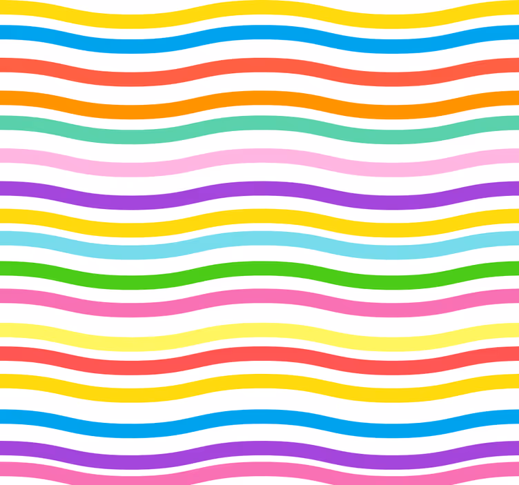 Store enrouleur pour chambre ado motif arc-en-ciel irrégulier - TenStickers