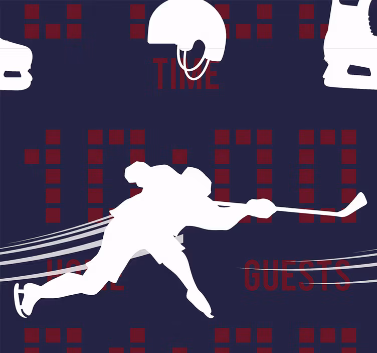 Store enrouleur pour chambre ado joueur de hockey - TenStickers