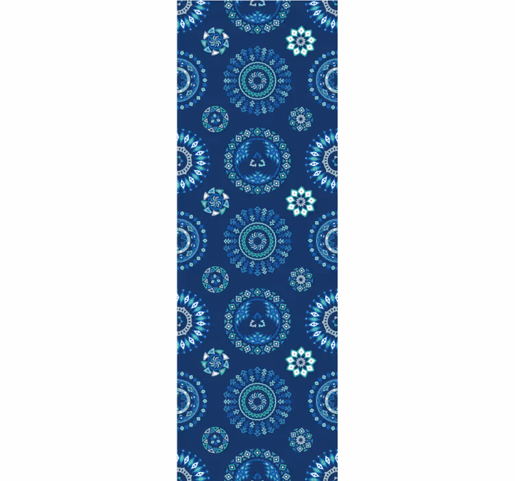 Store enrouleur pour chambre ado motif abstrait bleu - TenStickers