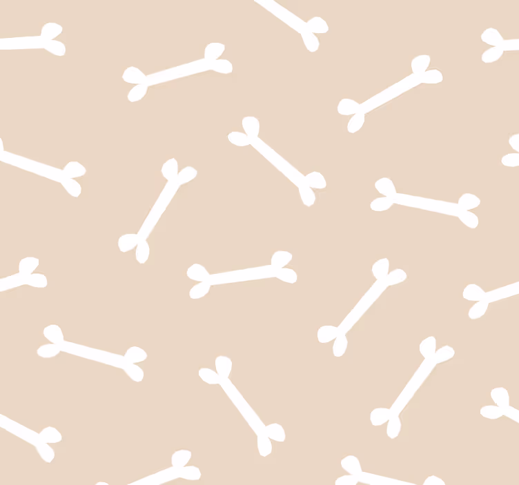 Store enrouleur pour chambre ado os de chien sur fond beige - TenStickers