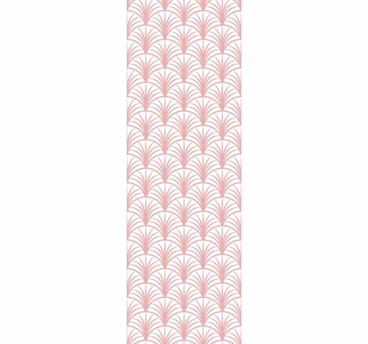 Store enrouleur moderne motifs de fans roses - TenStickers