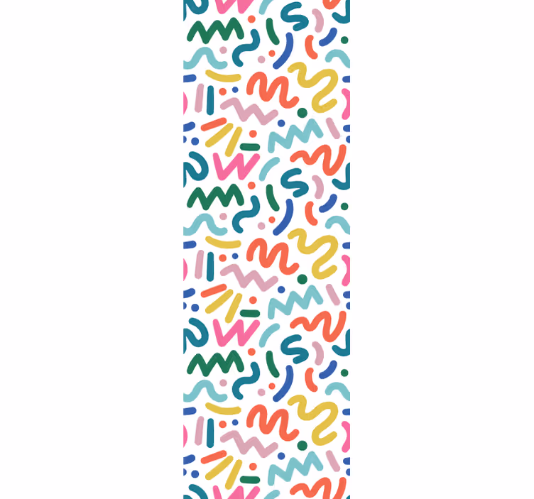 Store enrouleur moderne formes colorées abstraites - TenStickers