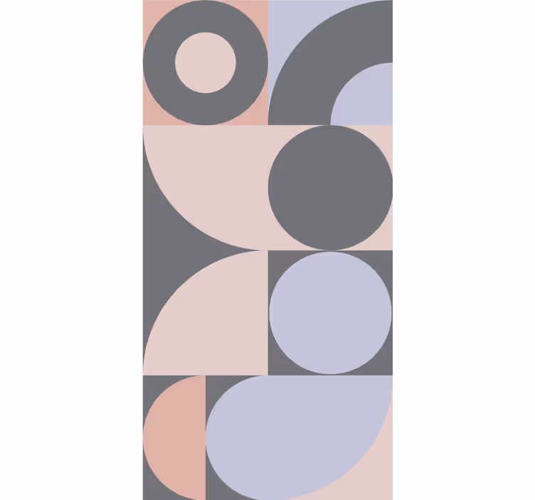 Store enrouleur moderne motif cercles géométriques - TenStickers