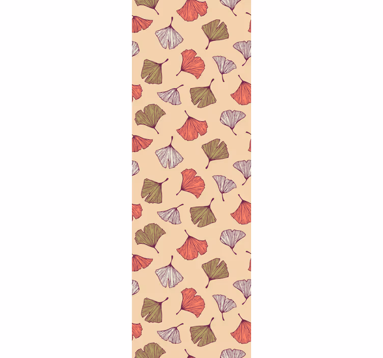 Store enrouleur moderne feuilles de ginkgo colorées - TenStickers