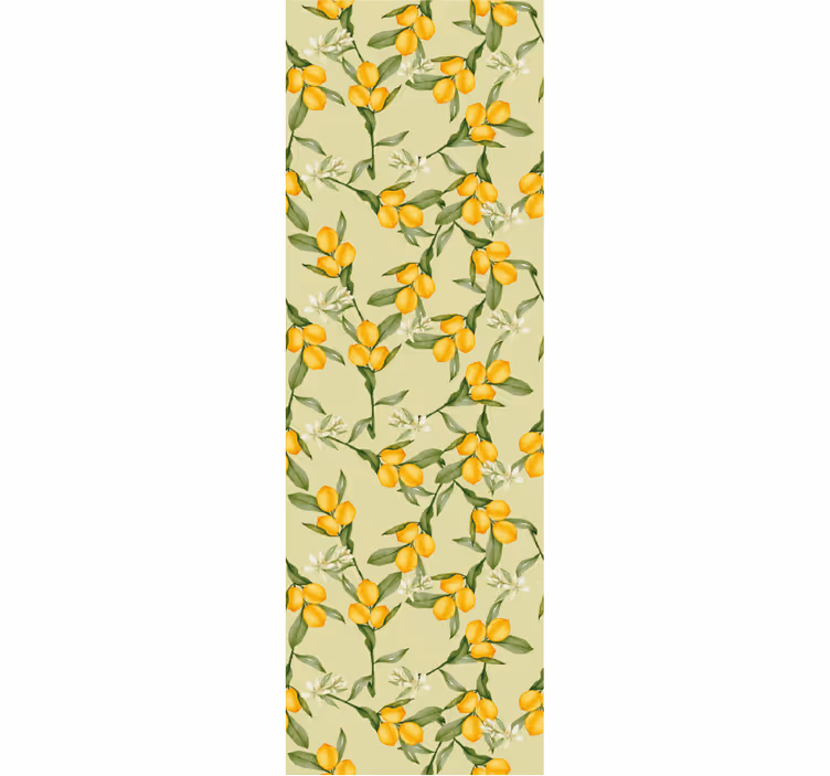 Store enrouleur moderne motif citrons d'été tropical - TenStickers