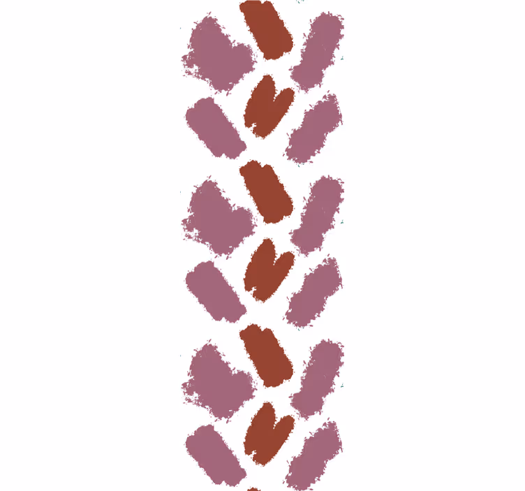 Store enrouleur moderne éclaboussures roses et rouges - TenStickers