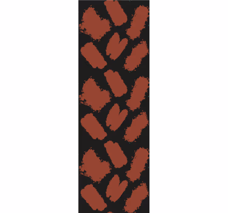 Store enrouleur moderne éclaboussure rouge et noire - TenStickers