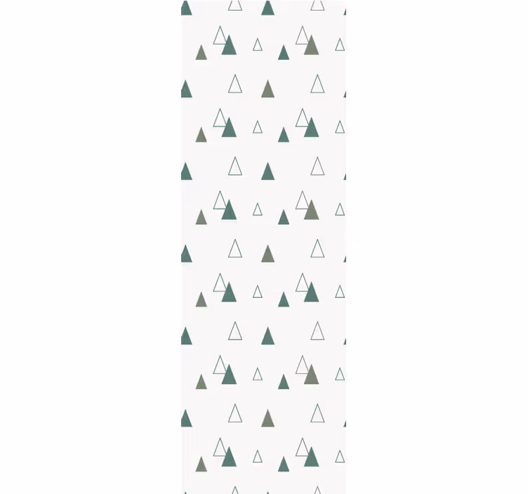 Store enrouleur moderne triangles couleurs nature - TenStickers