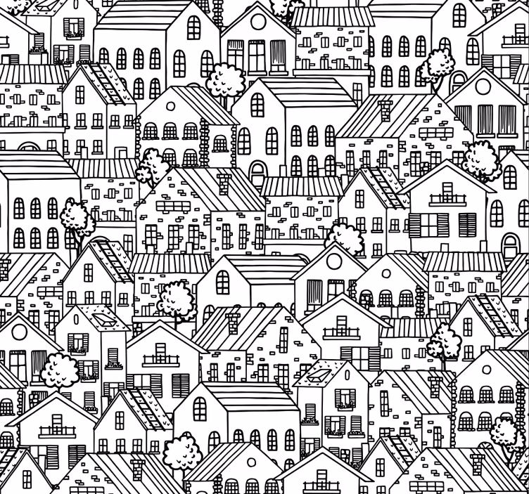 Store enrouleur moderne motifs urbains - TenStickers