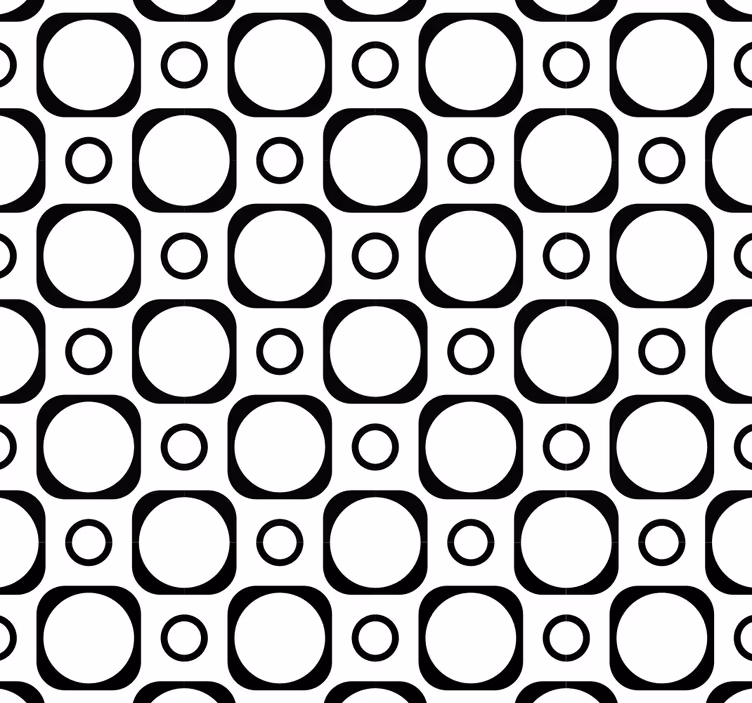 Store enrouleur noir carreaux de salle de bain noir et blanc - TenStickers