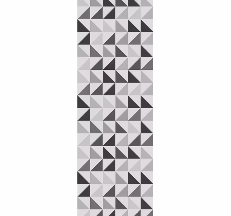 Store enrouleur gris triangles géométriques - TenStickers