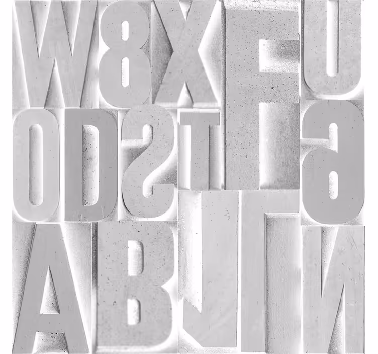 Store enrouleur gris lettres 3d grises - TenStickers