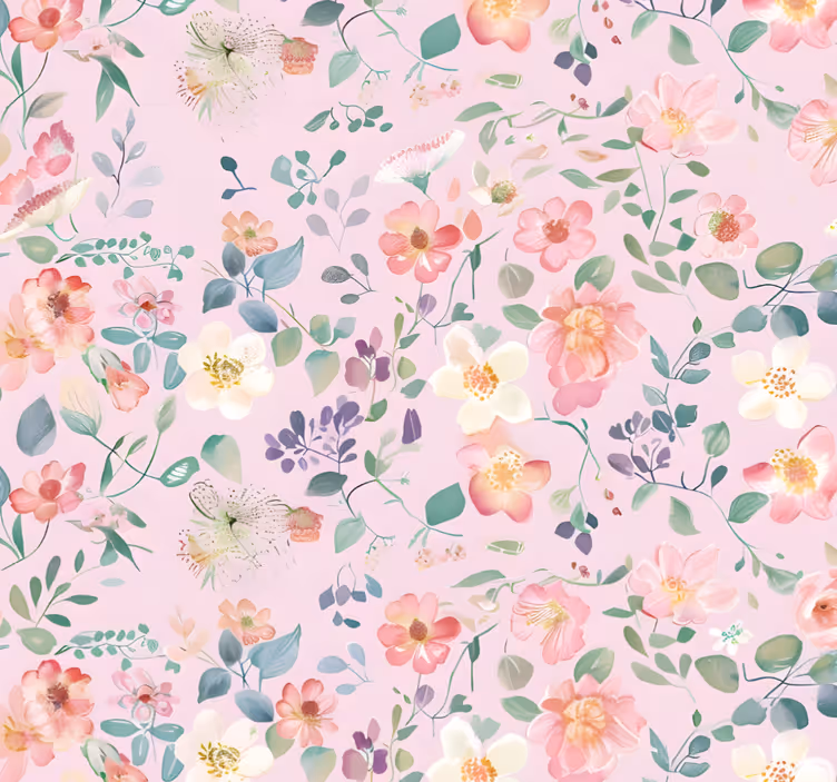 Store enrouleur rose explosion printanière - TenStickers