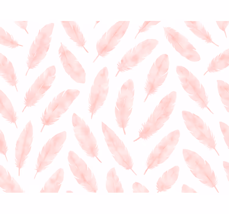 Store enrouleur rose motif plumes roses - TenStickers