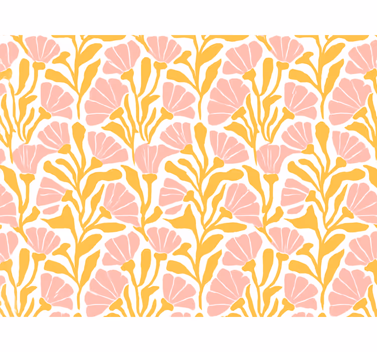 Store enrouleur rose motif fleuri coloré moderne - TenStickers