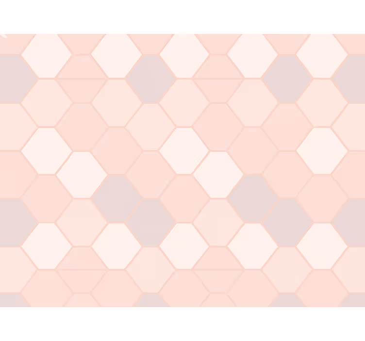 Store enrouleur rose figures abstraites modernes - TenStickers