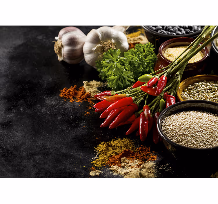 Store enrouleur cuisine cuisine avec des épices - TenStickers
