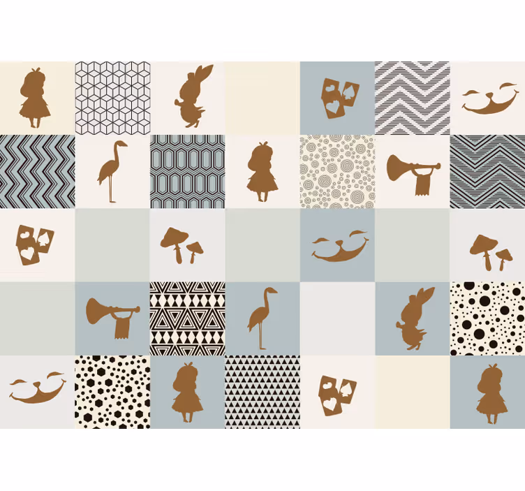 Store enrouleur cuisine alice au pays des merveilles - TenStickers