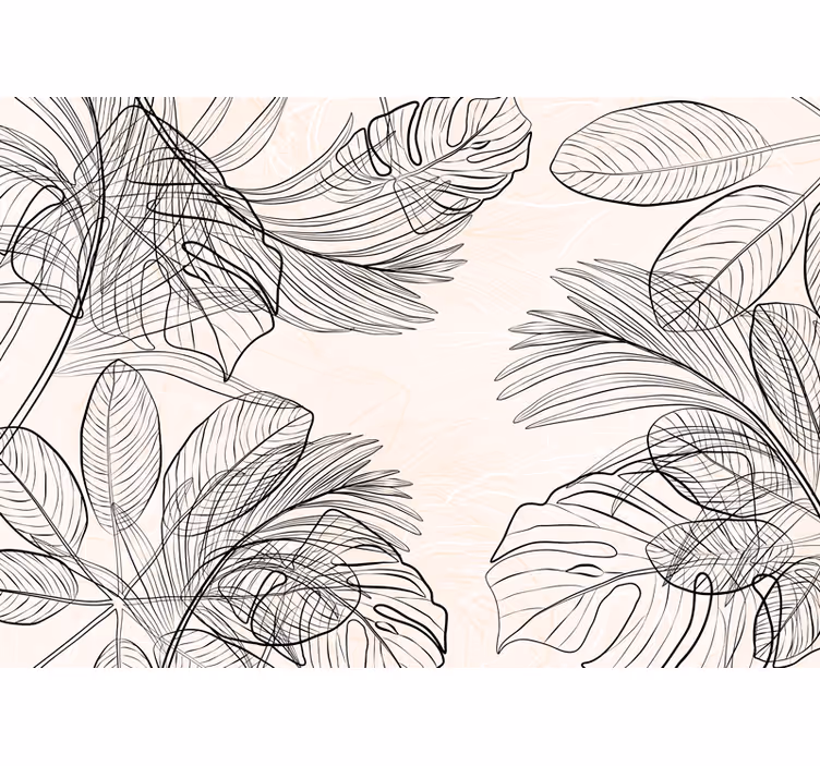 Store enrouleur cuisine formes de feuilles fines colorées - TenStickers