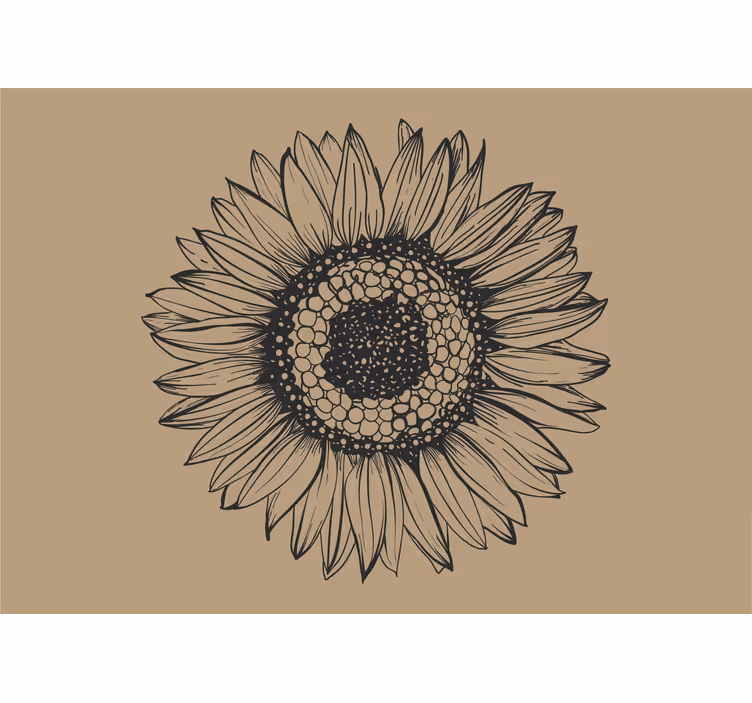 Store enrouleur cuisine tournesol beige - TenStickers
