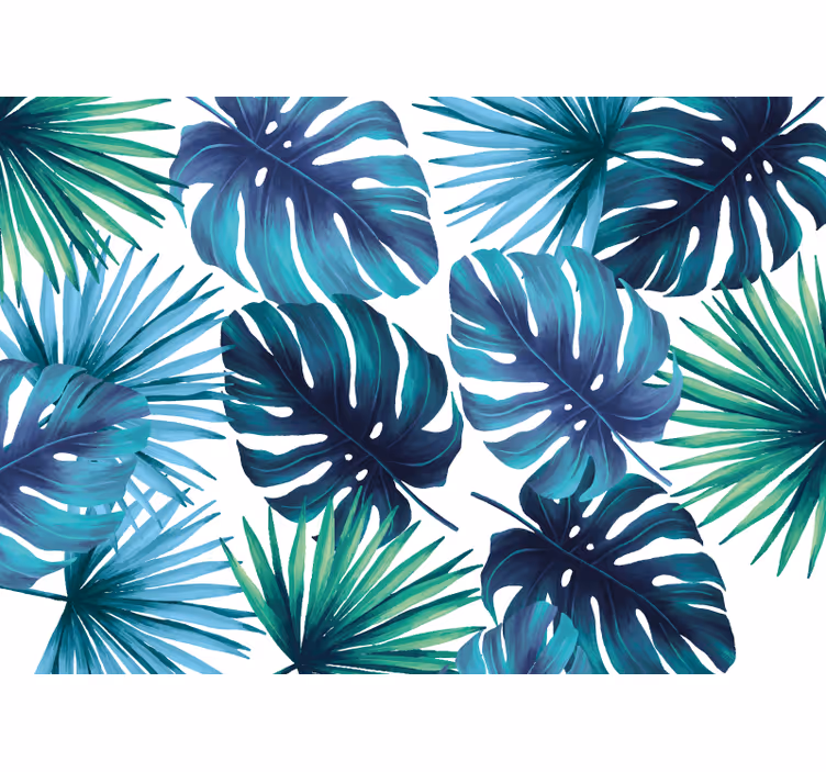 Store enrouleur cuisine feuilles tropicales californiennes - TenStickers