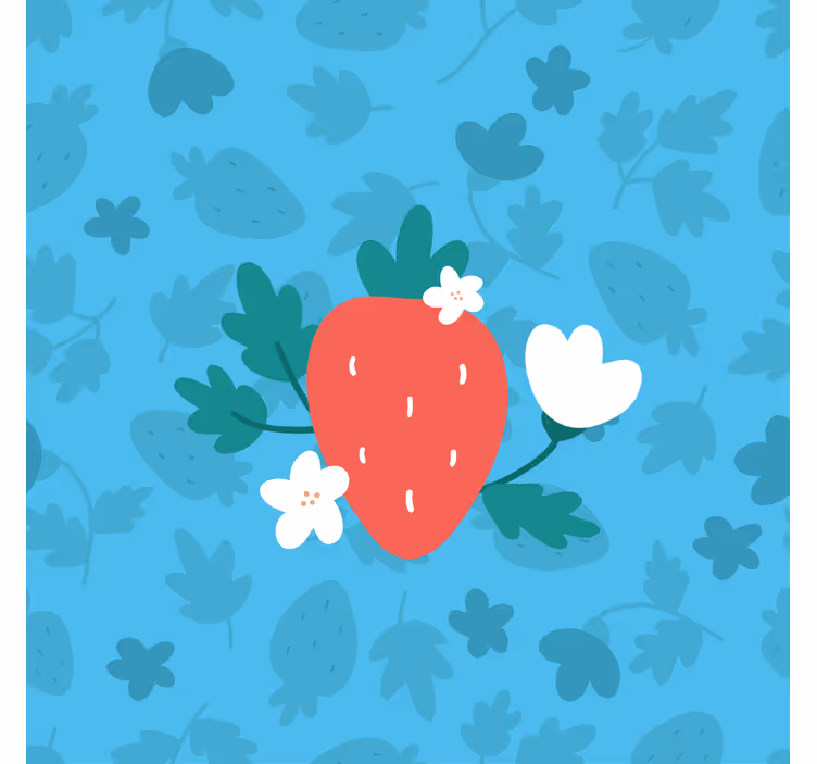 Store enrouleur cuisine motif fleurs et fruits colorés - TenStickers