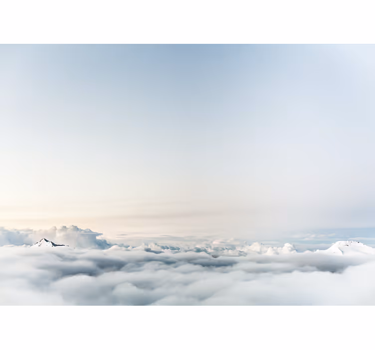 Store enrouleur blanc paysage magnifique ciel et mer - TenStickers