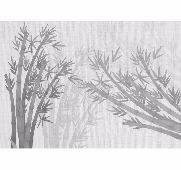Store enrouleur blanc feuilles de bambou texturées - TenStickers