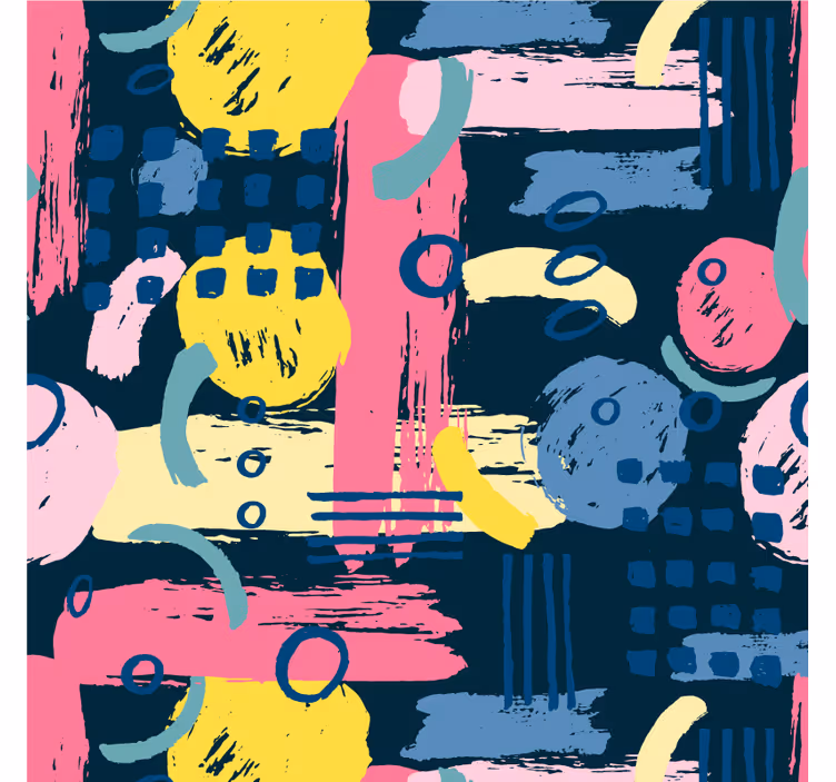 Store enrouleur bureau motifs abstraits colorés - TenStickers