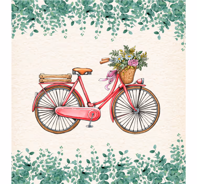 Store enrouleur bureau vélo vintage rustique - TenStickers