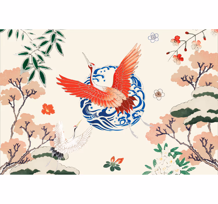 Store enrouleur bureau style chinois - TenStickers