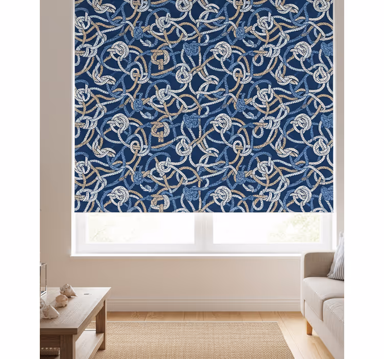 Store enrouleur bureau nœuds marins décoratifs - TenStickers