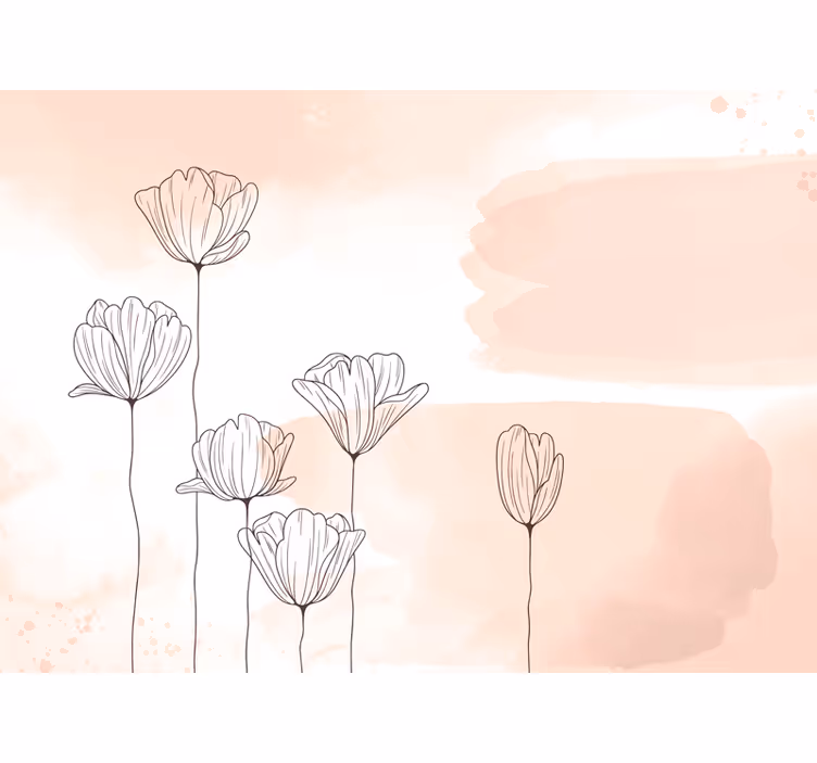 Store enrouleur bureau fleurs en ligne - TenStickers