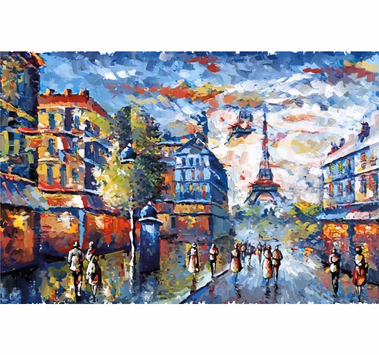 Store enrouleur bureau style aquarelle bohème - TenStickers