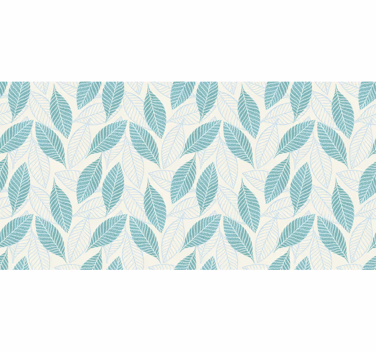 Store enrouleur bureau motif artistique feuilles abstraites - TenStickers