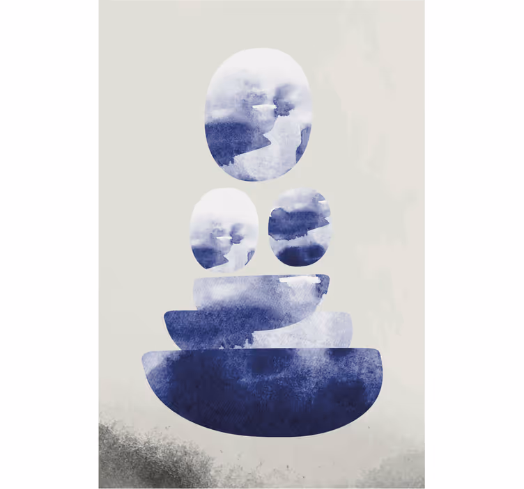 Store enrouleur bureau forme bleue - TenStickers