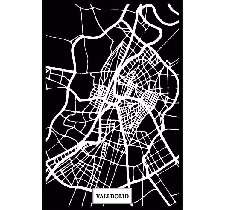 Store enrouleur bureau carte topographique valladolid - TenStickers