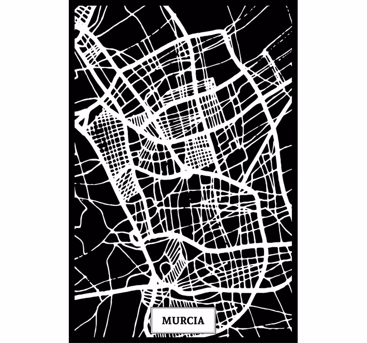 Store enrouleur bureau carte topographique murcia - TenStickers