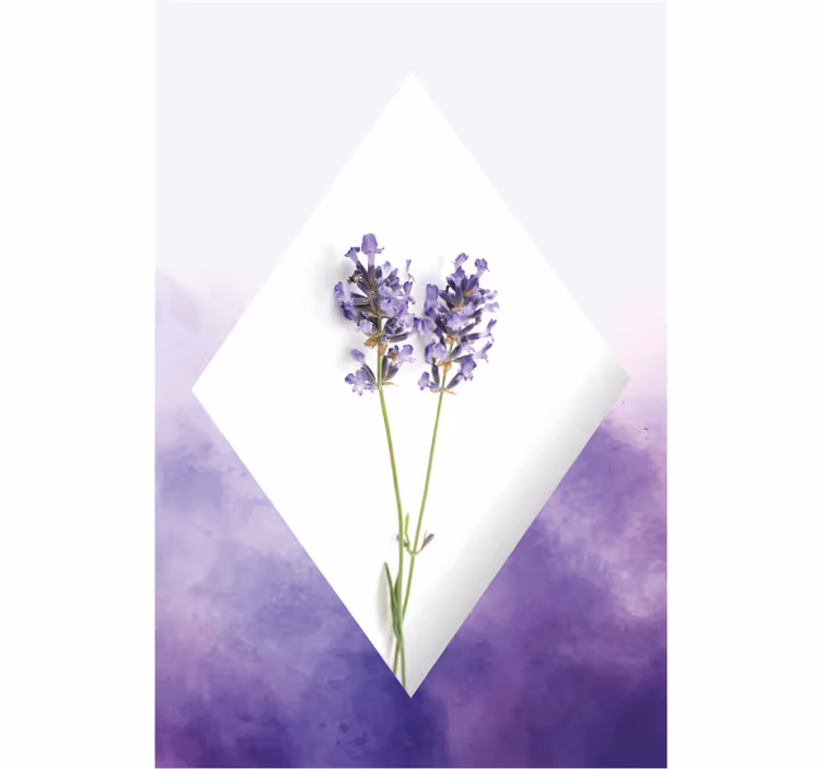 Store enrouleur bureau lavande aquarelle - TenStickers