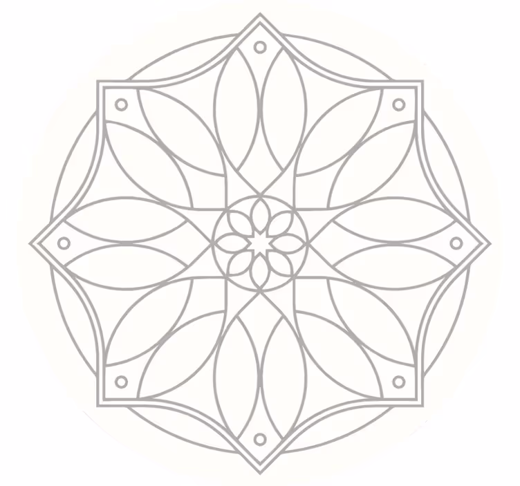 Store enrouleur blanc design mandala - TenStickers